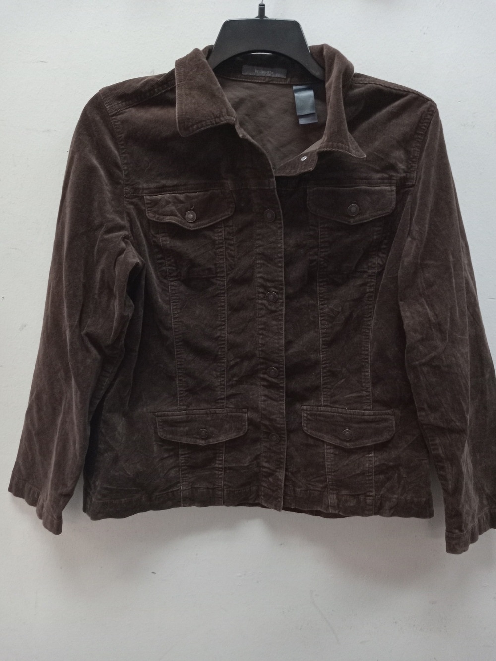 Liz Claiborne Dark Brown Corduroy Button Jacket Vintage